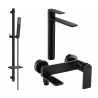 Mexen Zero DQ02 ensemble baignoire, noir - 7113DQ02-70