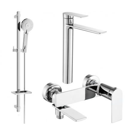Ensemble de bain Mexen Zero DQ40, chrome - 7113DQ40-00