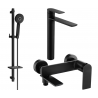 Mexen Zero DQ40 ensemble de bain, noir - 7113DQ40-70