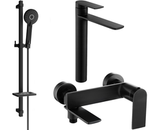 Mexen Zero DQ40 ensemble de baignoire, noir - 7113DQ40-70