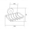 Mexen Remo Porte-savon, Chrome - 7050751-00