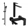 Mexen Zero DS62 ensemble de baignoire, noir - 7113DS62-70