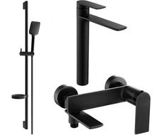 Mexen Zero DS62 ensemble de baignoire, noir - 7113DS62-70