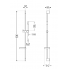 Mexen Zero DS70 ensemble de bain, chrome - 7113DS70-00
