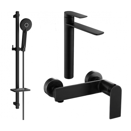 Mexen Zero DQ40 ensemble de douche, noir - 71114DQ40-70