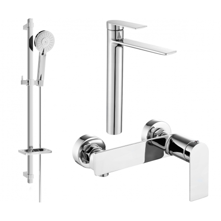 Ensemble de douche Mexen Zero DQ40, chrome - 71114DQ40-00