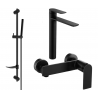 Mexen Zero DF70 ensemble de douche, noir - 71114DF70-70