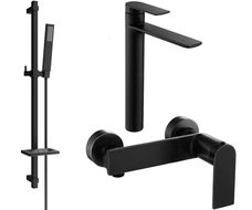Mexen Zero DQ02 ensemble de douche, noir - 71114DQ02-70