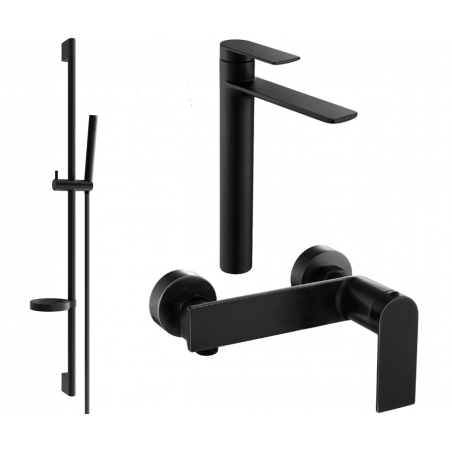 Mexen Zero DS70 ensemble de douche, noir - 71114DS70-70