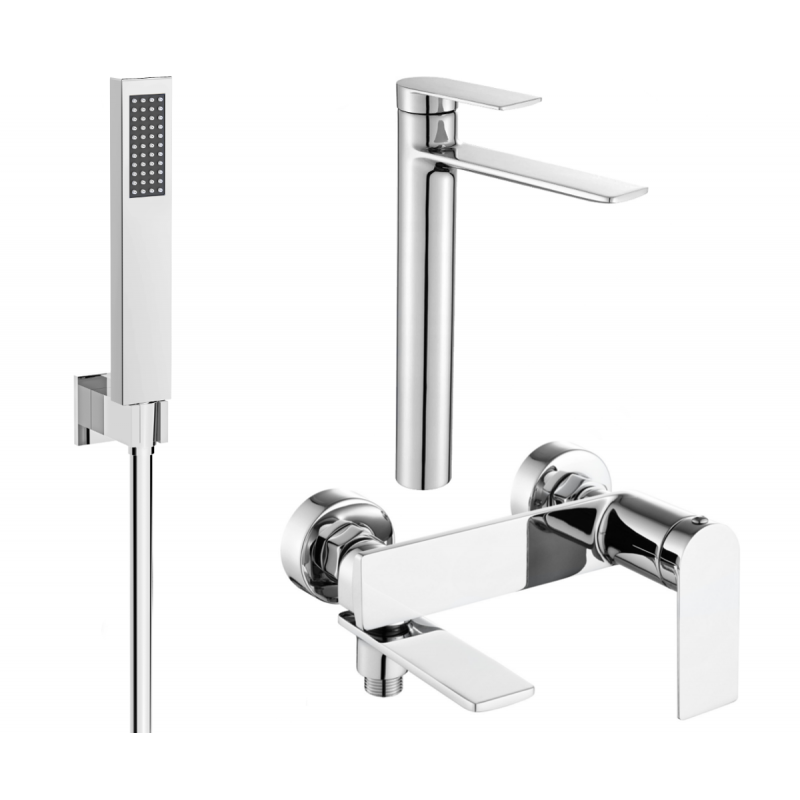 Mexen Zero R02 ensemble bain, chromé - 71113R02-00