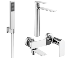 Mexen Zero R02 ensemble de bain, chrome - 71113R02-00