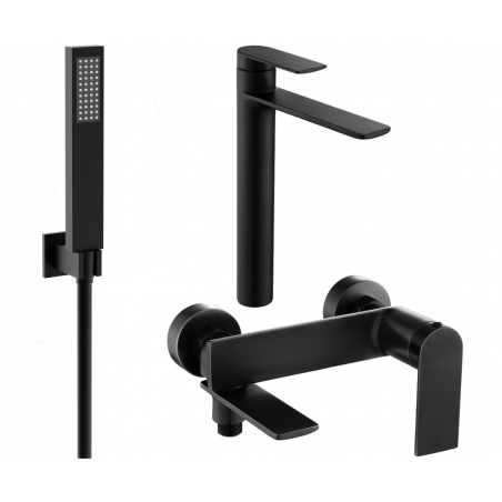 Ensemble de baignoire Mexen Zero R02, noir - 71113R02-70