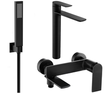 Ensemble de baignoire Mexen Zero R02, noir - 71113R02-70