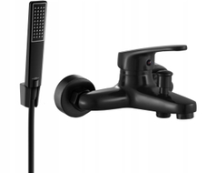 Mexen Erica R72 robinet de baignoire avec ensemble de douche, noir - 74643R72-70