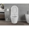 Mexen Rico bol de WC Rimless avec siège slim à fermeture lente, duroplast, Blanc - 30720400
