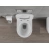 Mexen Rico bol de WC Rimless avec siège slim à fermeture lente, duroplast, Blanc - 30720400