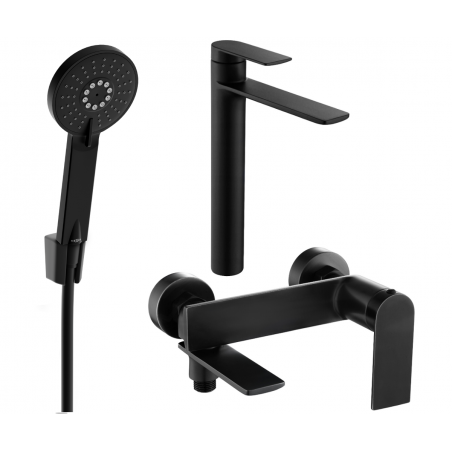 Ensemble de baignoire Mexen Zero R40, noir - 71113R40-70
