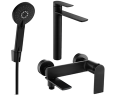 Ensemble de baignoire Mexen Zero R40, noir - 71113R40-70
