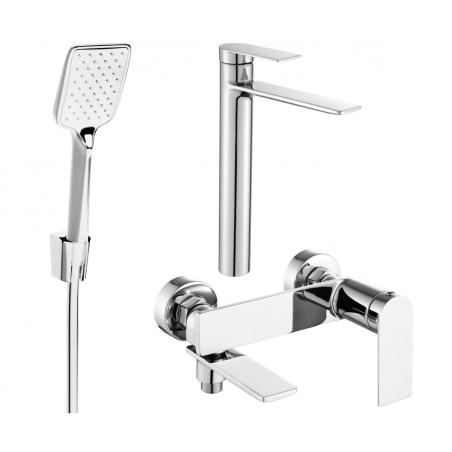 Mexen Zero R62 ensemble de bain, chrome - 71113R62-00