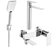 Mexen Zero R62 ensemble de bain, chrome - 71113R62-00