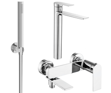 Mexen Zero R70 ensemble de bain, chromé - 71113R70-00