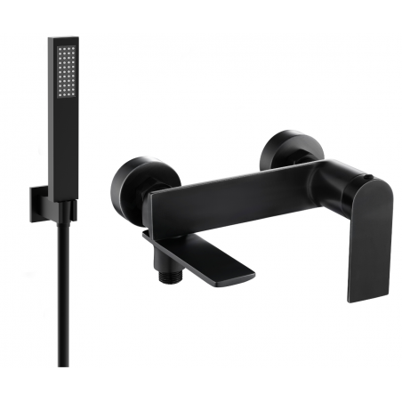 Mexen Zero R02 mitigeur de baignoire avec ensemble de douche, noir - 7113R02-70