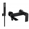 Mexen Zero R02 mitigeur de baignoire avec ensemble de douche, noir - 7113R02-70
