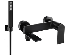 Mexen Zero R02 robinet de bain avec ensemble de douche, noir - 7113R02-70