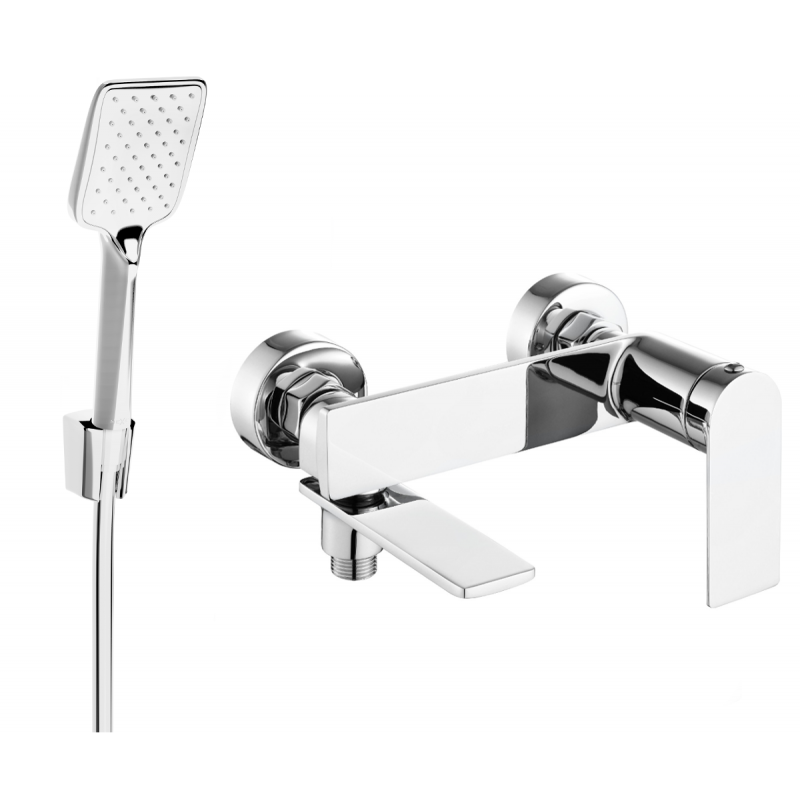Mexen Zero R62 robinet de baignoire avec ensemble de douche, chromé - 7113R62-00
