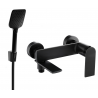 Mexen Zero R62 robinet de baignoire avec ensemble de douche, noir - 7113R62-70