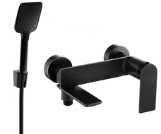 Mexen Zero R62 robinet de baignoire avec ensemble de douche, noir - 7113R62-70