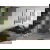 Radiateur plat Mexen VS20S 1400 x 400 mm, raccordement à l'eau inférieure, 712 W, anthracite - W6VS20S-140-040-66