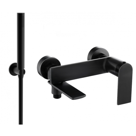 Mexen Zero R70 robinet de baignoire avec ensemble de douche, noir - 7113R70-70