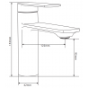 Mexen Zero DF70 ensemble de bain, doré - 71103DF70-50