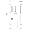 Mexen Zero DQ02 ensemble bain, doré - 71103DQ02-50