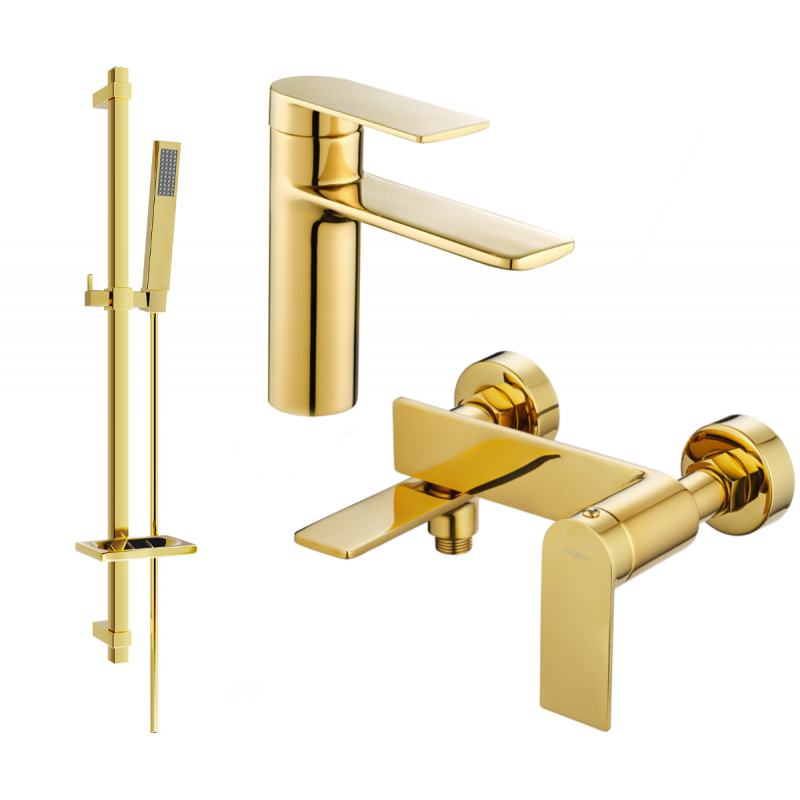 Mexen Zero DQ02 ensemble de bain, doré - 71103DQ02-50