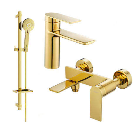 Mexen Zero DQ40 ensemble de bain, doré - 71103DQ40-50