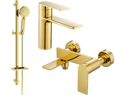 Mexen Zero Kit de bain DQ40, doré - 71103DQ40-50