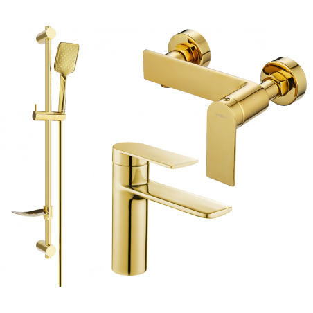 Mexen Zero DF62 ensemble de douche, or - 71104DF62-50
