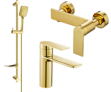 Mexen Zero DF62 ensemble de douche, or - 71104DF62-50