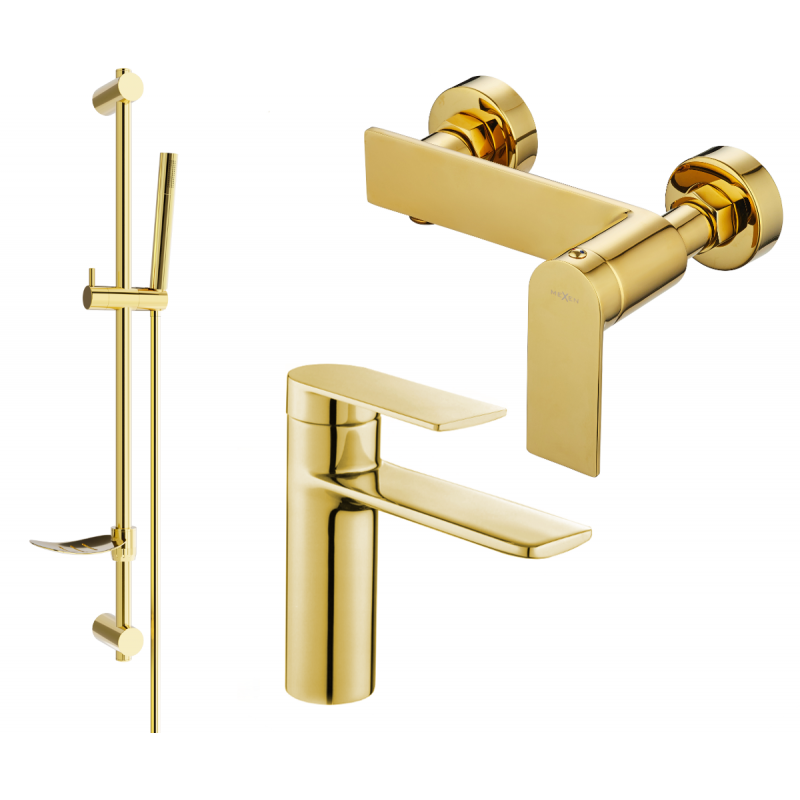 Mexen Zero DF70 ensemble de douche, doré - 71104DF70-50