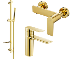 Mexen Zero DF70 ensemble de douche, doré - 71104DF70-50