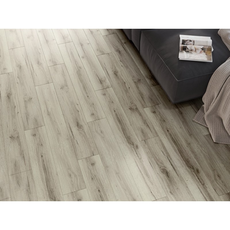 Mexen Wirginia panneaux vinyles 1240 x 182 mm SPC 6,5 mm, sous-couche IXPE 1,5 mm, 4 V-Fuga, Chêne - F1005-1240-182-505-4V1-01