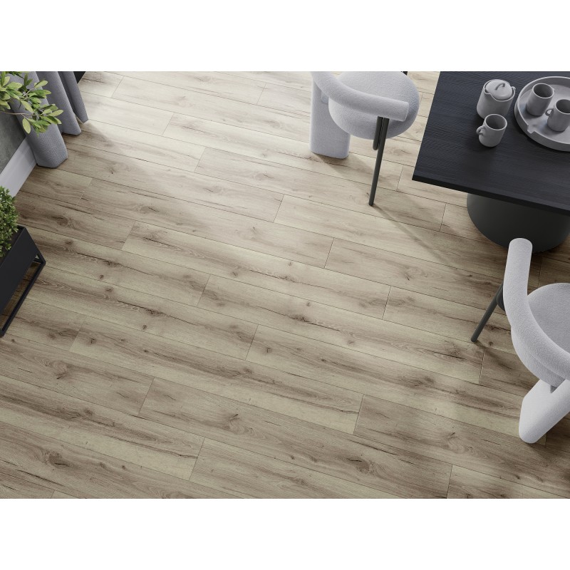 Mexen Wirginia panneaux vinyles 1240 x 182 mm SPC 6,5 mm, sous-couche IXPE 1,5 mm, 4 V-Fuga, Chêne - F1005-1240-182-505-4V1-01