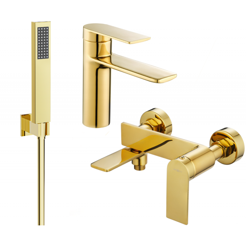 Mexen Zero R02 ensemble de bain, doré - 71103R02-50
