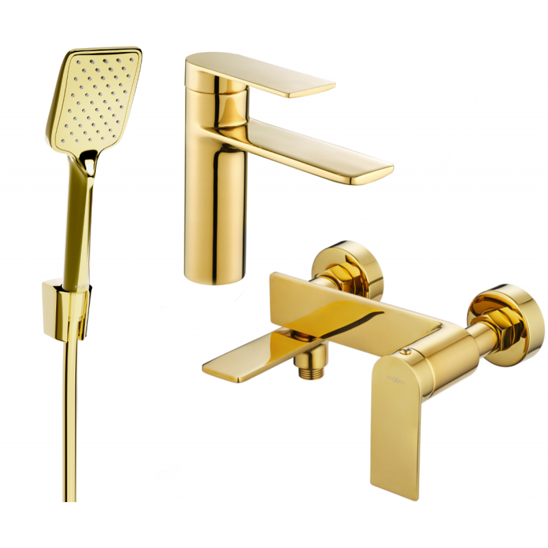 Mexen Zero R62 ensemble de baignoire, doré - 71103R62-50
