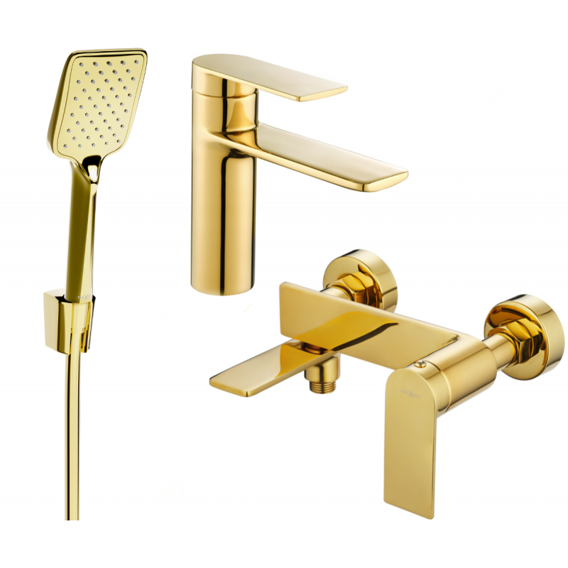 Mexen Zero R62 kit baignoire, doré - 71103R62-50