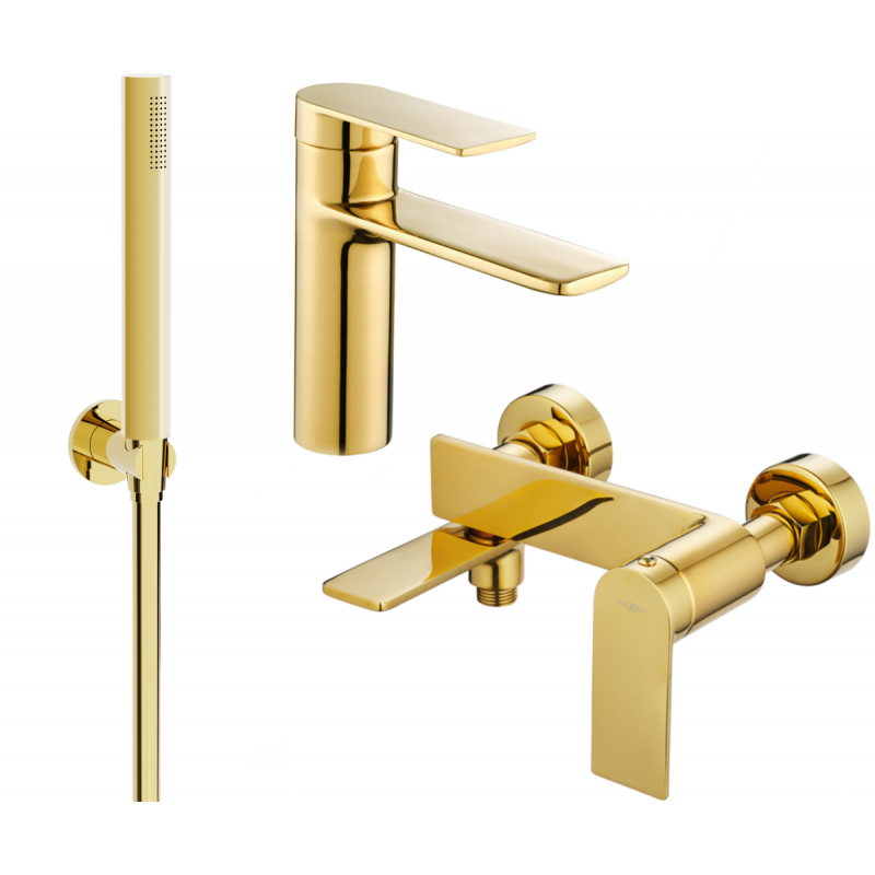 Mexen Zero R70 ensemble de bain, doré - 71103R70-50