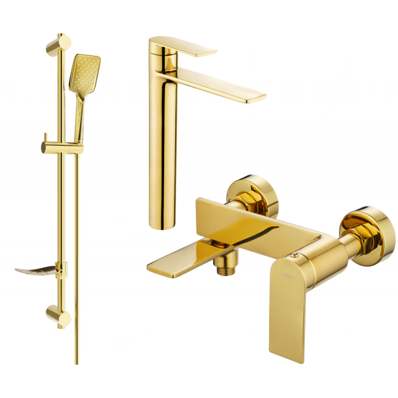 Mexen Zero DF62 ensemble de bain, doré - 7113DF62-50
