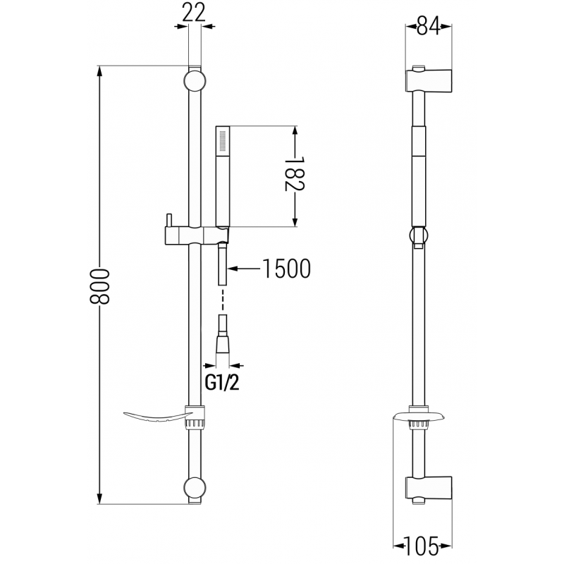 Mexen Zero DF70 ensemble de bain, or - 7113DF70-50